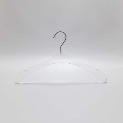 Custom color baby plastic hanger fashionable garment usage translucent plastic hangers