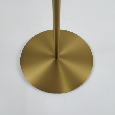 stainless steel metal base, plate gold round base  with adjustable pole for head mannequin